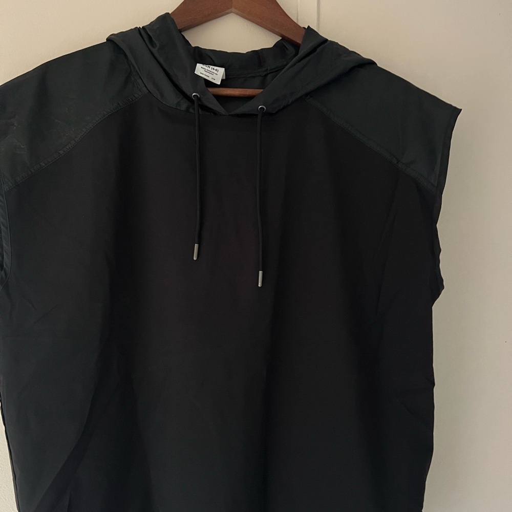 Black Hooded Poncho